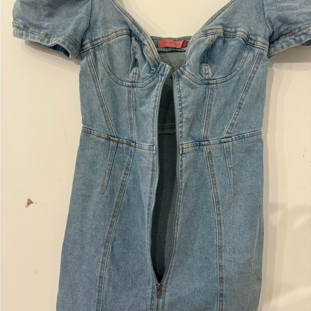 SIGNATURES denim minidress - Picture 10 of 13